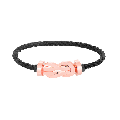 [Elite]CHANCE LARGE 8 FIGURE BUCKLE NO DIAMOND BRACELET ROSE GOLD