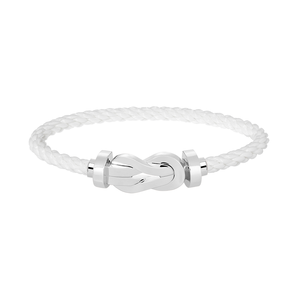 [Elite]CHANCE LARGE 8 FIGURE BUCKLE NO DIAMOND BRACELET SILVER