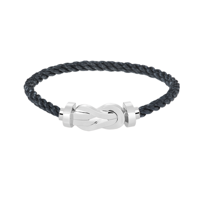 [Elite]CHANCE LARGE 8 FIGURE BUCKLE NO DIAMOND BRACELET SILVER