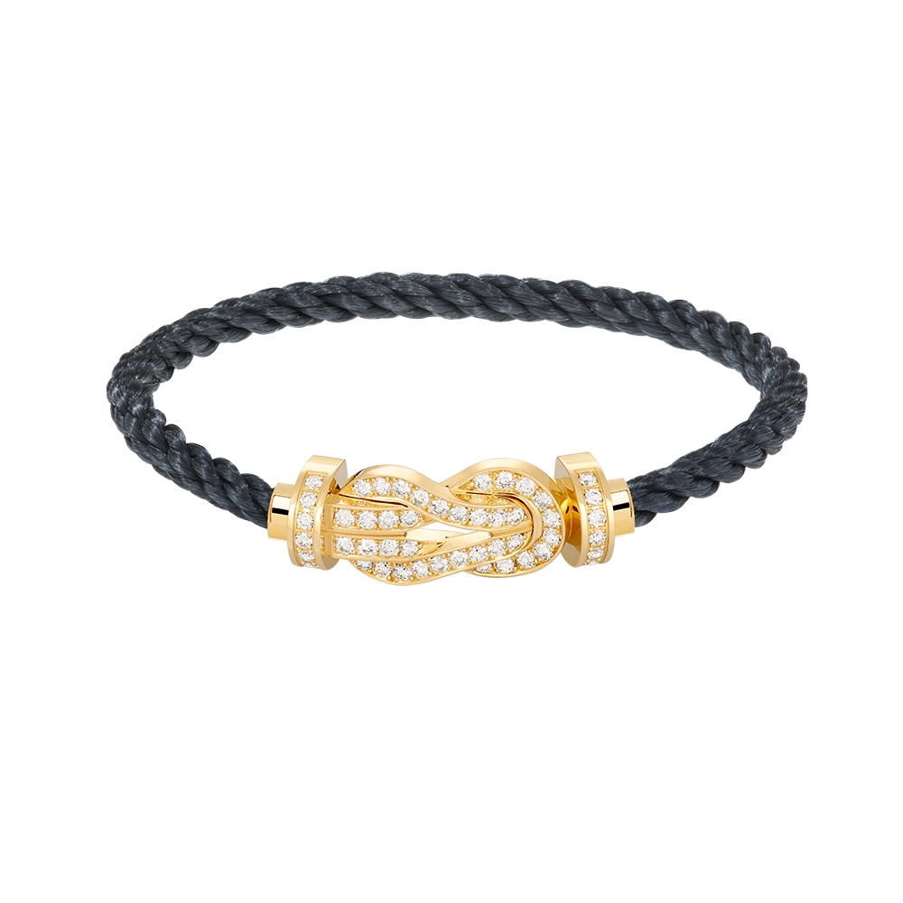 [Elite]CHANCE LARGE 8 FIGURE BUCKLE FULLDIAMOND BRACELET GOLD