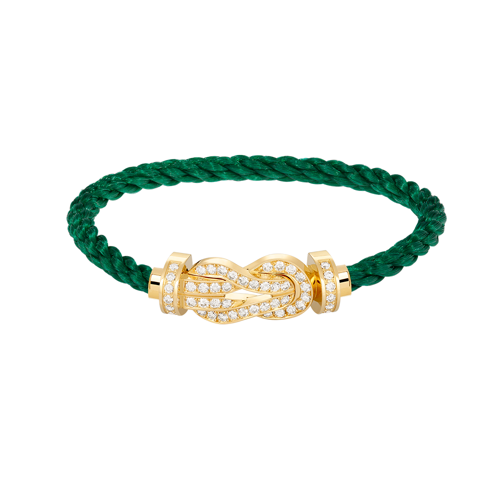 [Elite]CHANCE LARGE 8 FIGURE BUCKLE FULLDIAMOND BRACELET GOLD