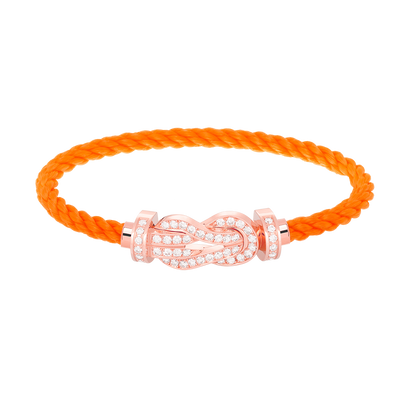 [Elite]CHANCE LARGE 8 FIGURE BUCKLE FULL DIAMOND BRACELET ROSE GOLD