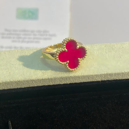 [Elite]NEW CLOVER PINK ENAMEL RINGS