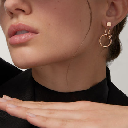 [Elite]JUSTE NO DIAMOND DOUBLE EARRINGS