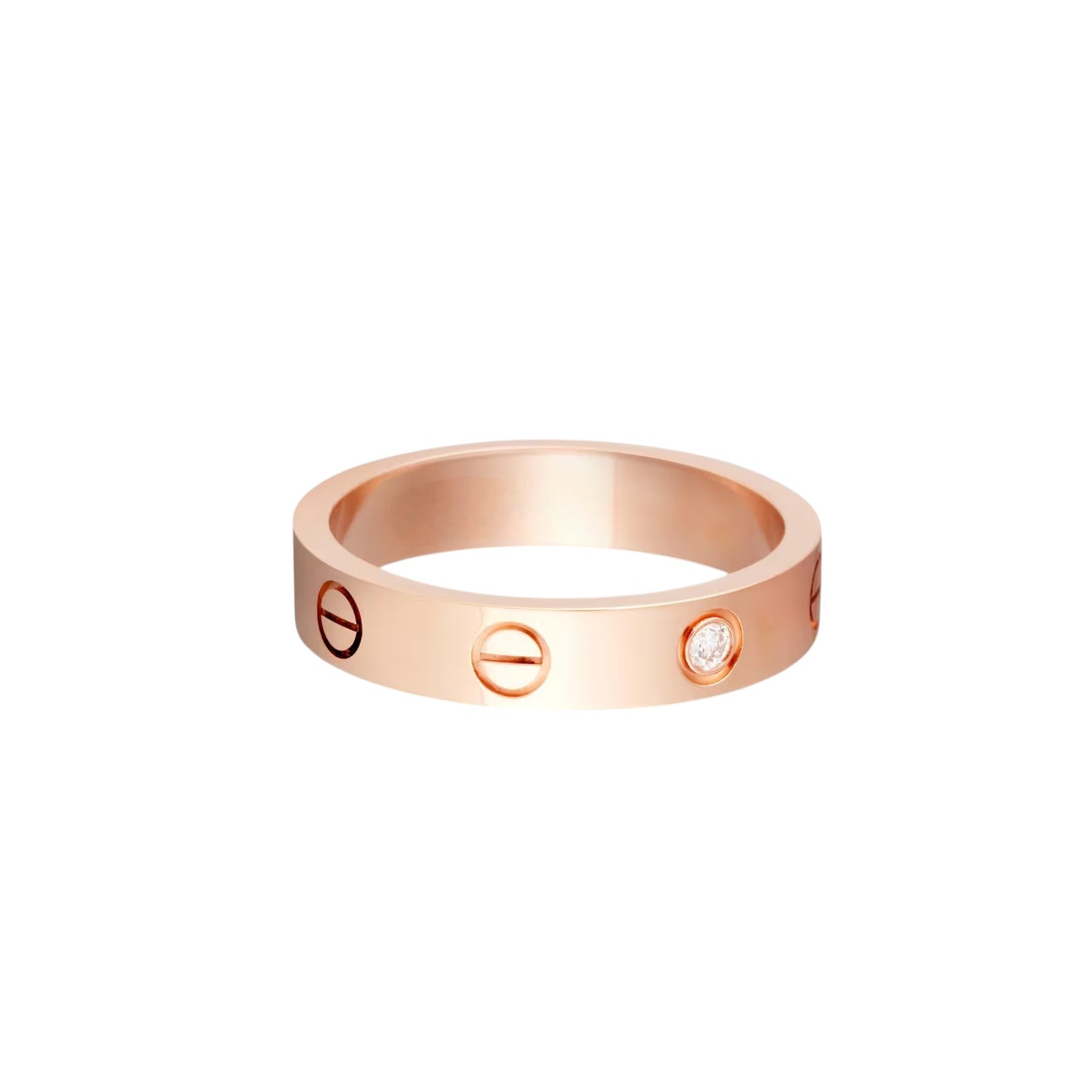 [Elite]LOVE 4MM 1 DIAMOND RING