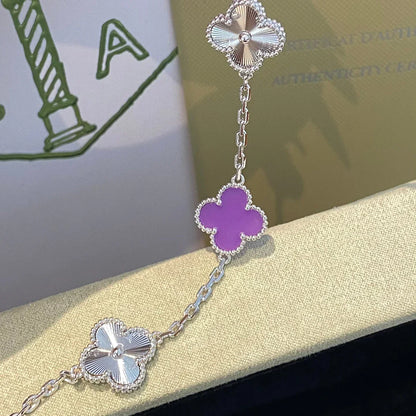[Elite] CLOVER 5 MOTIF VIOLET BRACELET COLLECTION