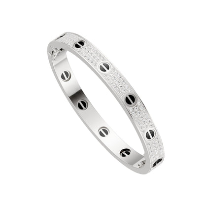 [Elite]LOVE BRACELET 6.1MM DIAMOND-PAVED CERAMIC