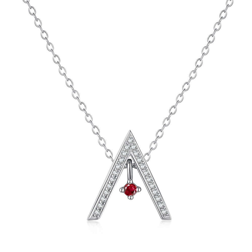 [Elite]Sparkling "A" Shape Necklace