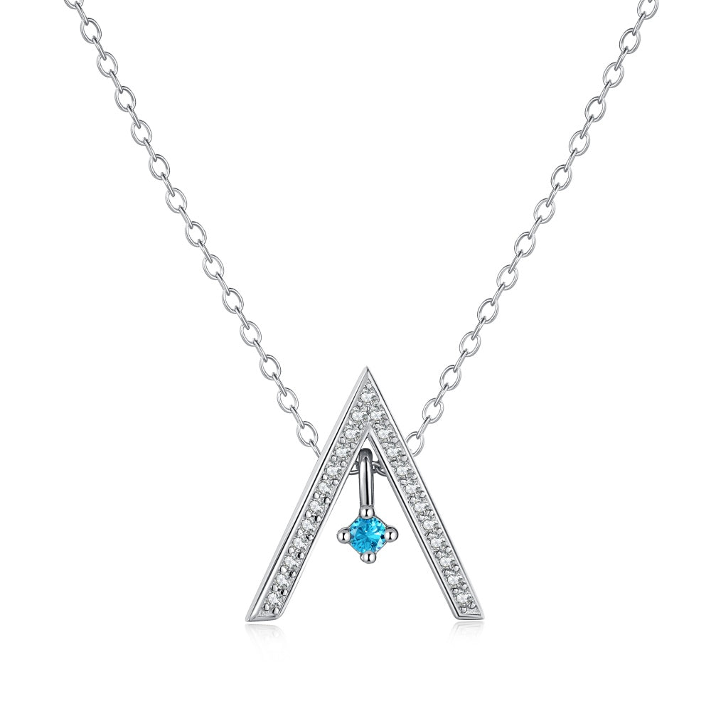 [Elite]Sparkling "A" Shape Necklace