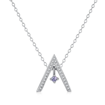 [Elite]Sparkling "A" Shape Necklace