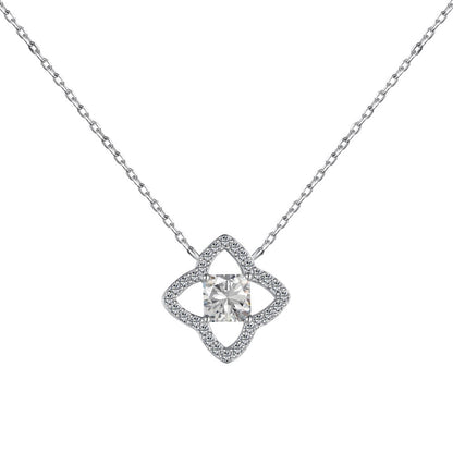 [Elite]Exquisite Flower Shape Princess Cut Necklace