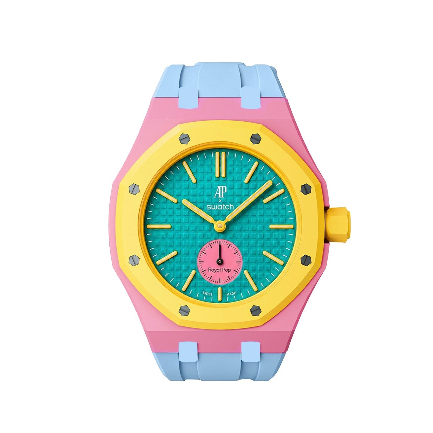 [Elite]Royal Oak Pop Exclusive Bioceramic Case & Silicone Strap Mix Color