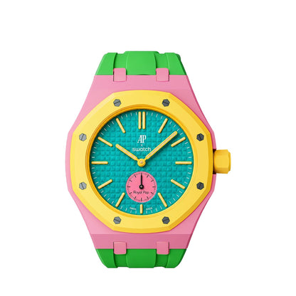 [Elite]Royal Oak Pop Exclusive Bioceramic Case & Silicone Strap Mix Color