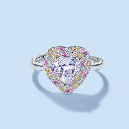 [Elite]Delicate Ebullient Heart Shape Wedding Ring