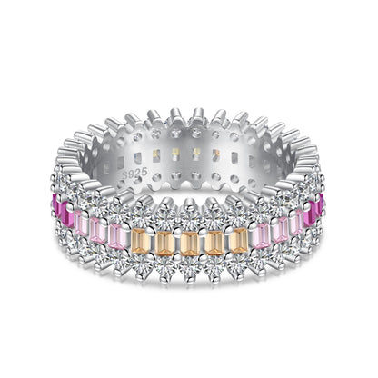 [Elite]Ornate Colorful Radiant Cut Daily Ring