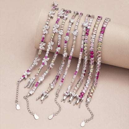 [Elite]Ornate Colorful Butterfly Shape Round Cut Daily Bracelet