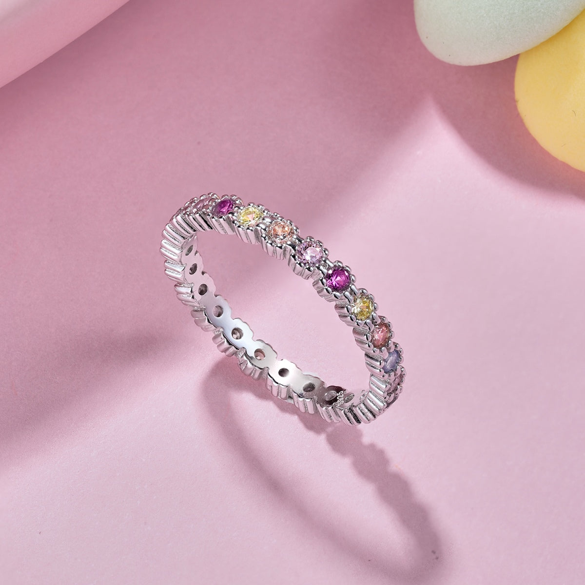 [Elite]Exquisite Colorful Round Cut Party Ring