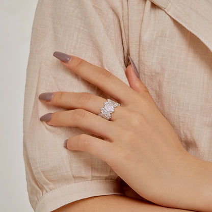 [Elite]Luxurious Colorful Radiant Cut Daily Ring
