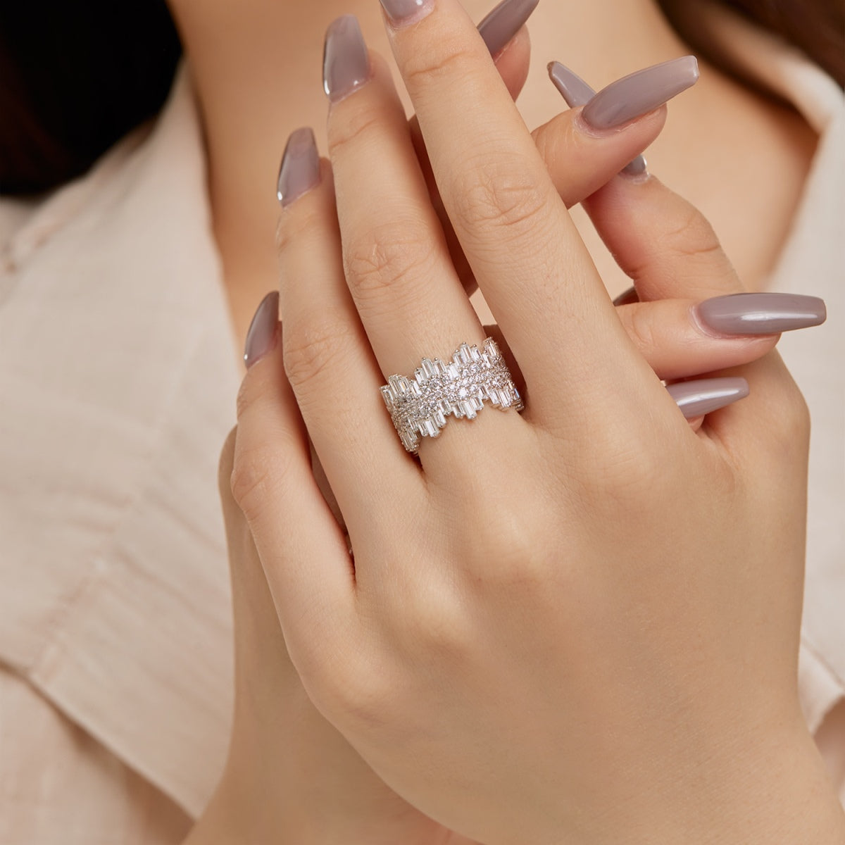 [Elite]Luxurious Colorful Radiant Cut Daily Ring