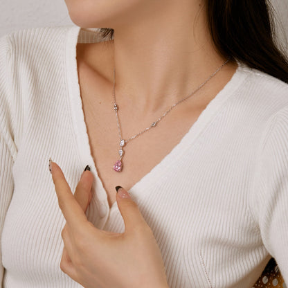 [Elite]Dazzling Pear Cut Necklace