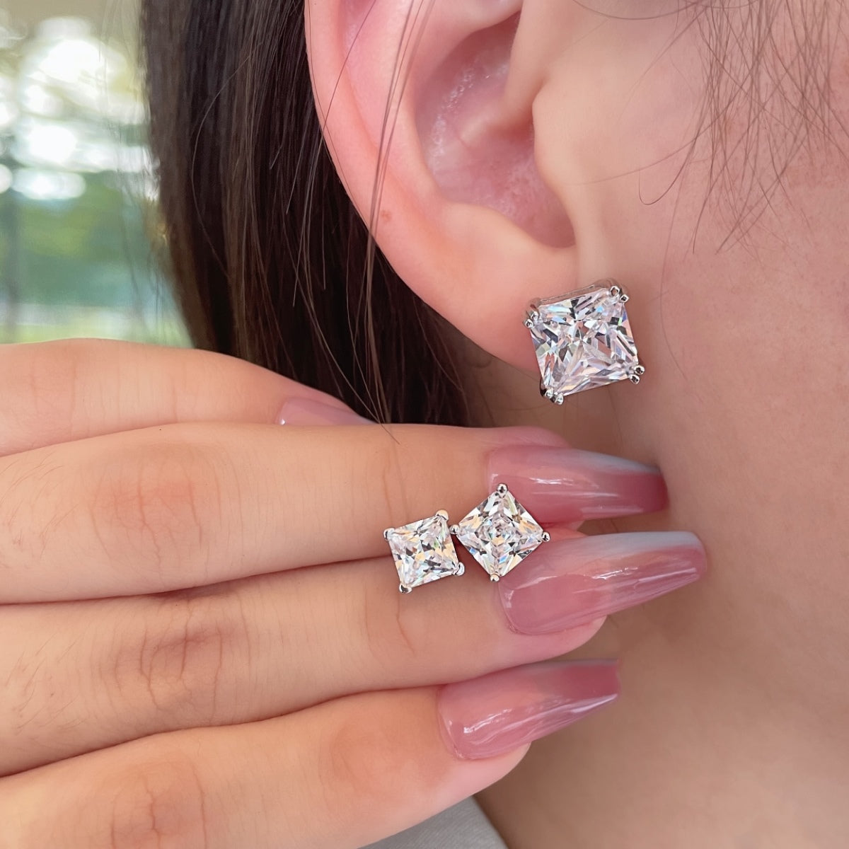 [Elite]Delicate Square Shape Earrings