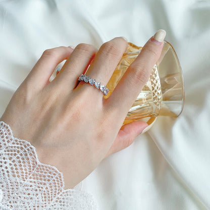 [Elite]0.25 Carat Radiant Romance Heart Cut Lover Ring