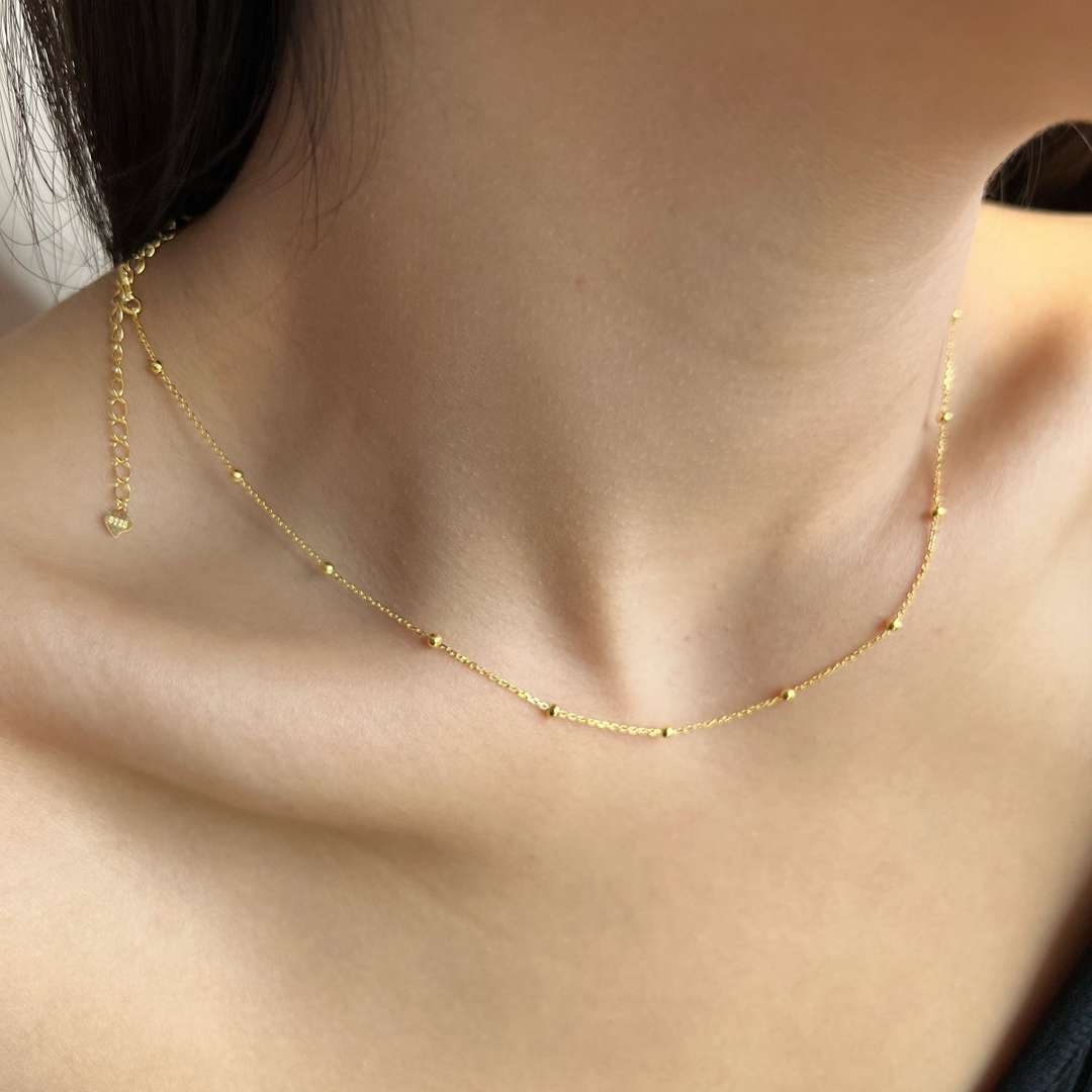 [Elite]Small Bead Clavicle Chain Simple Necklace