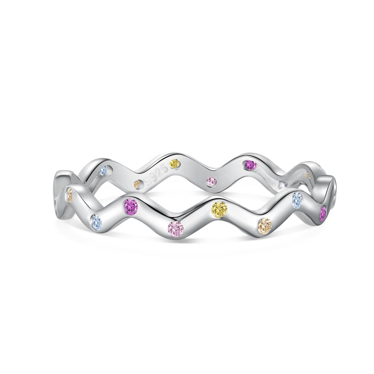 [Elite]Ornate Vibrant Round Cut Daily Ring