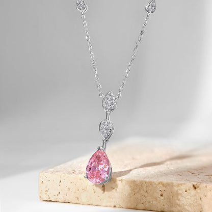 [Elite]Dazzling Pear Cut Necklace