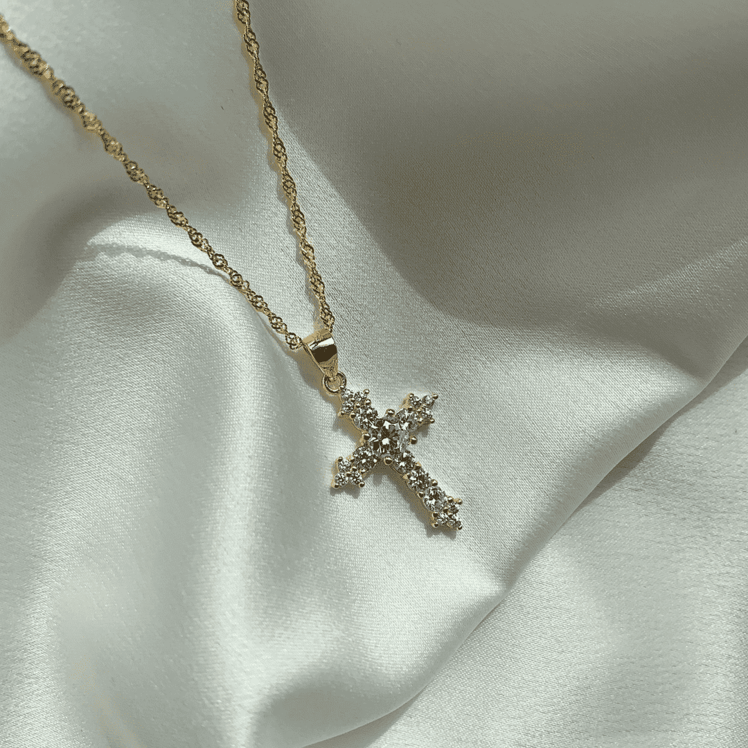 [Elite]Delicate Cross Shape Necklace