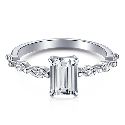 [Elite]1.0 Carat Dainty Resplendent Radiant Cut Daily Ring