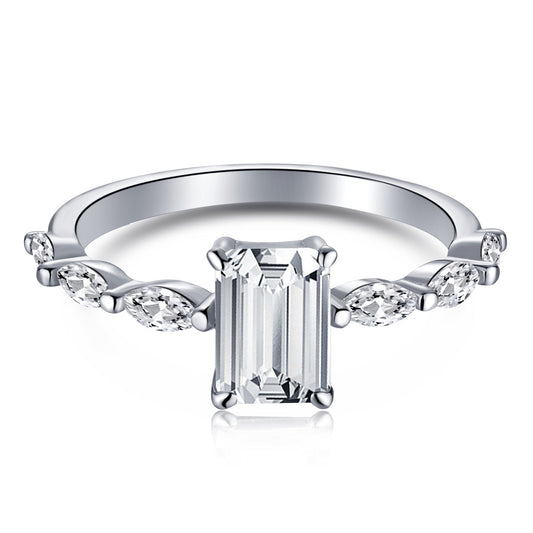 [Elite]1.0 Carat Dainty Resplendent Radiant Cut Daily Ring