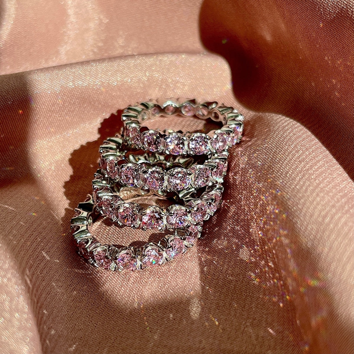 [Elite]Eternity Round Cut Tennis Ring