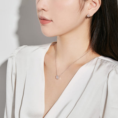 [Elite]1.0 Carat Radiant Princess Cut Wedding Earrings