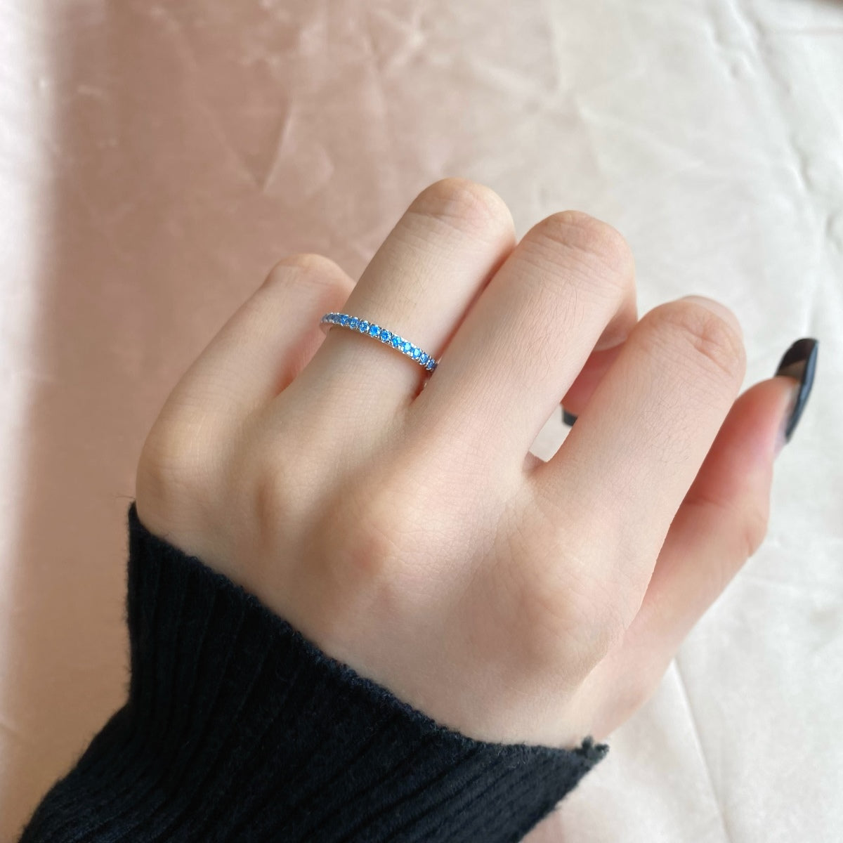 [Elite]Delicate Sparkling Round Cut Daily Ring