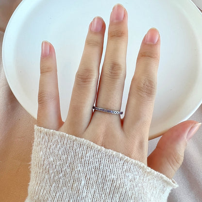 [Elite]Delicate Sparkling Round Cut Daily Ring