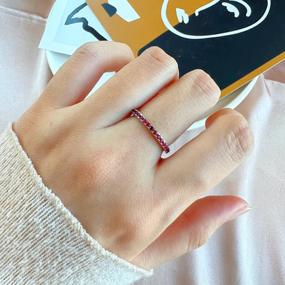 [Elite]Delicate Sparkling Round Cut Daily Ring