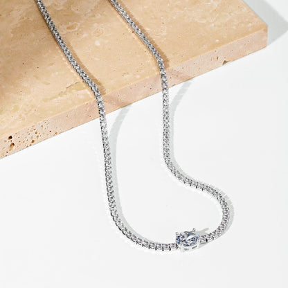 [Elite]1.0 Carat Shining Oval Cut Necklace
