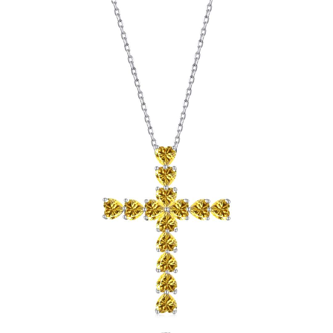 [Elite]Radiant Cross Shape Necklace