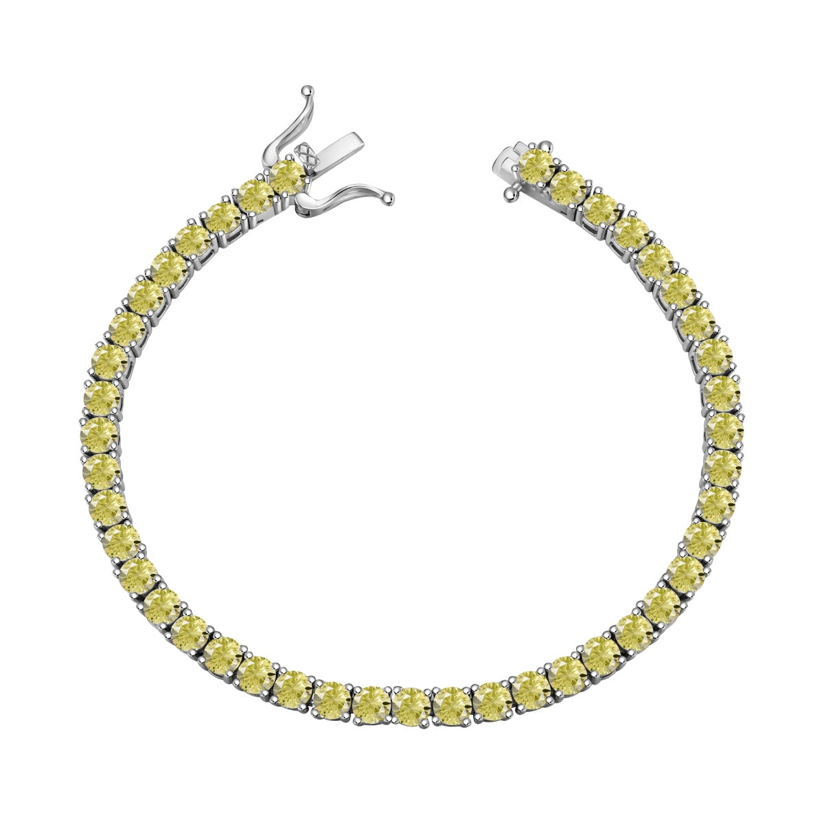 [Elite]Ornate Dazzling Round Cut Tennis Bracelet
