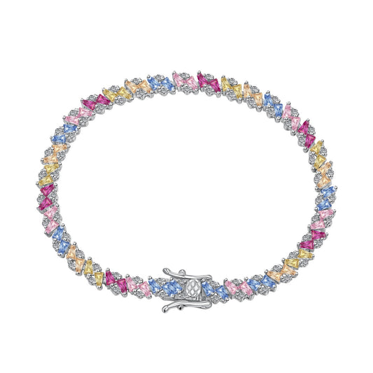 [Elite]Ornate Sparkling Multi Cut Party Bracelet