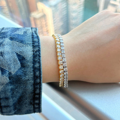 [Elite]Sparkling Radiant Princess Cut Tennis Bracelet
