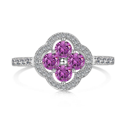 [Elite]Four Leaf Clover Flower Design Ring