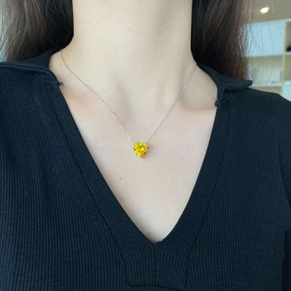 [Elite]6.0 carat Radiant Heart Shape Necklace