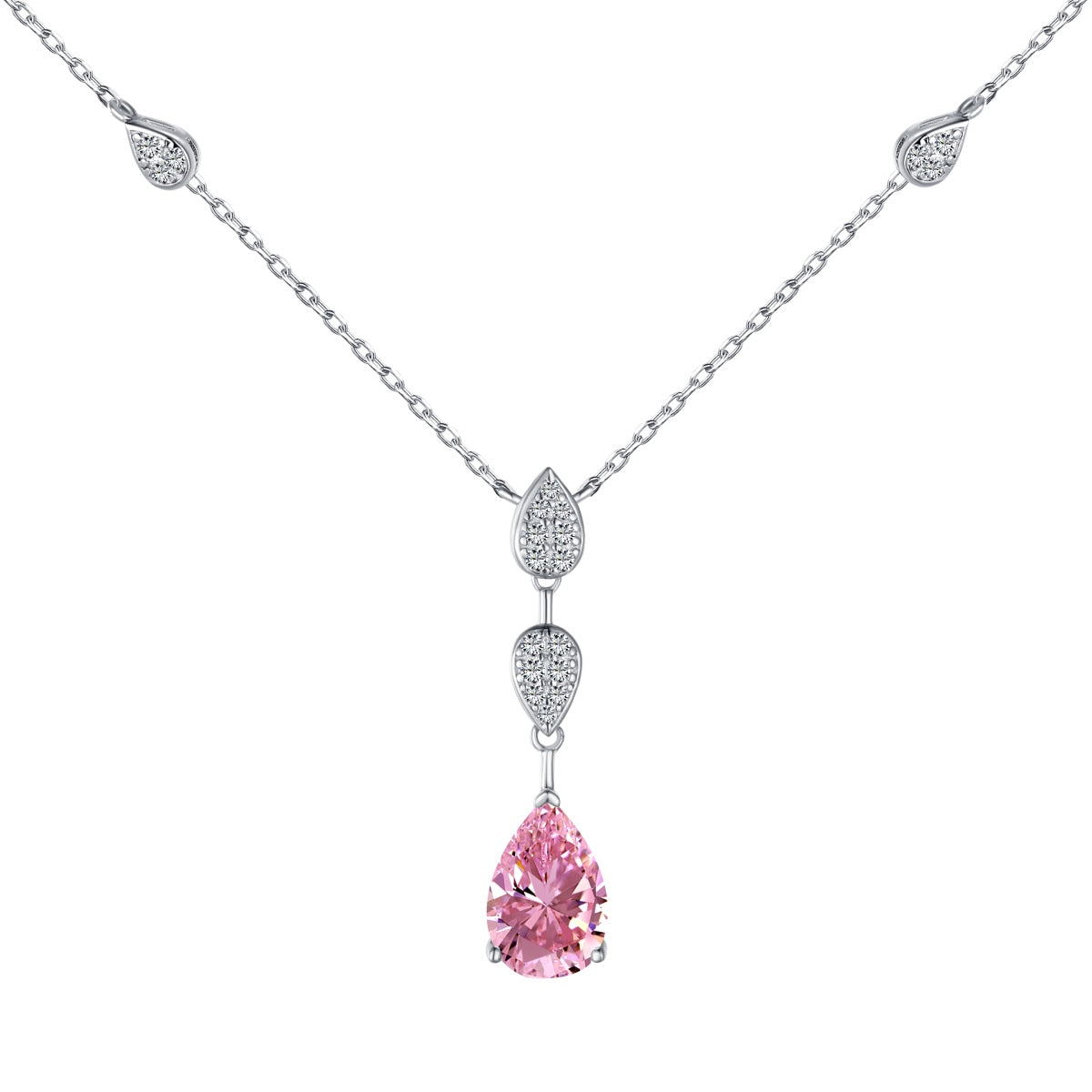 [Elite]Dazzling Pear Cut Necklace