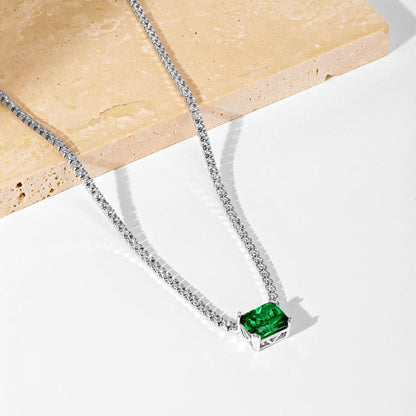 [Elite]4.0 Carat Elegant Radiant Cut Necklace