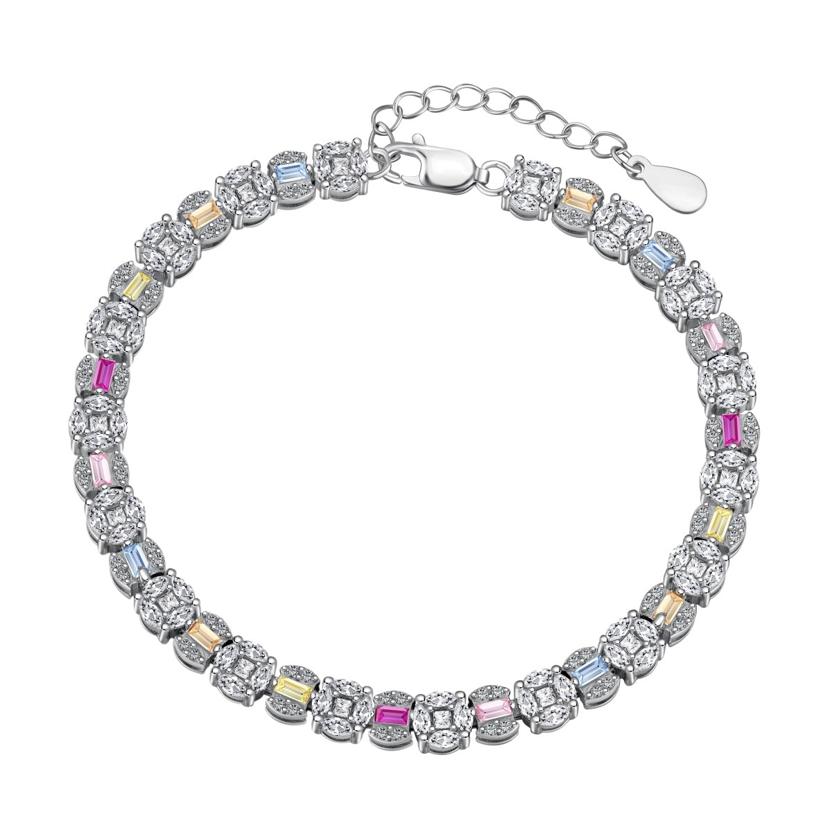 [Elite]Dazzling Radiant Multi Cut Daily Bracelet