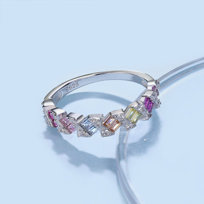 [Elite]Delicate Vibrant Emerald Cut Daily Ring