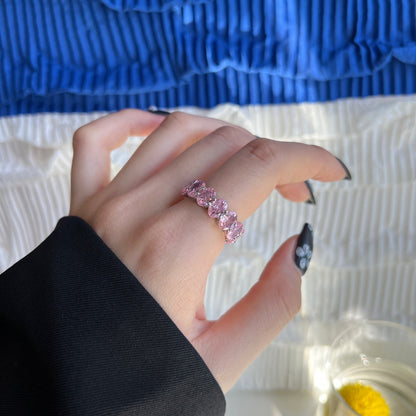 [Elite]Dainty Elongated Cushion Cut Tennis Ring