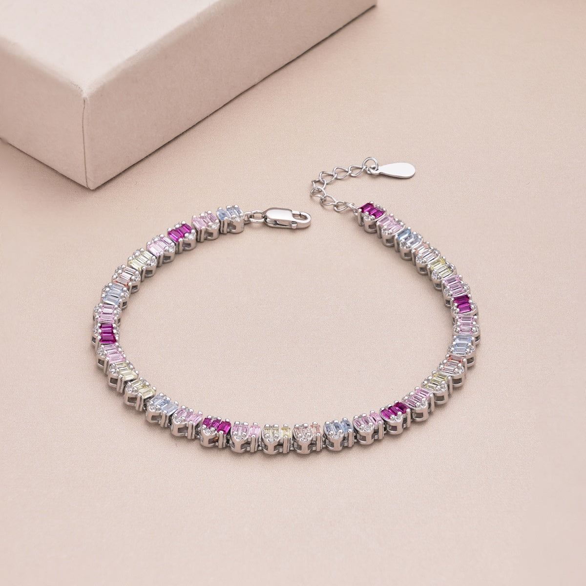 [Elite]Delicate Colorful Emerald Cut Party Bracelet
